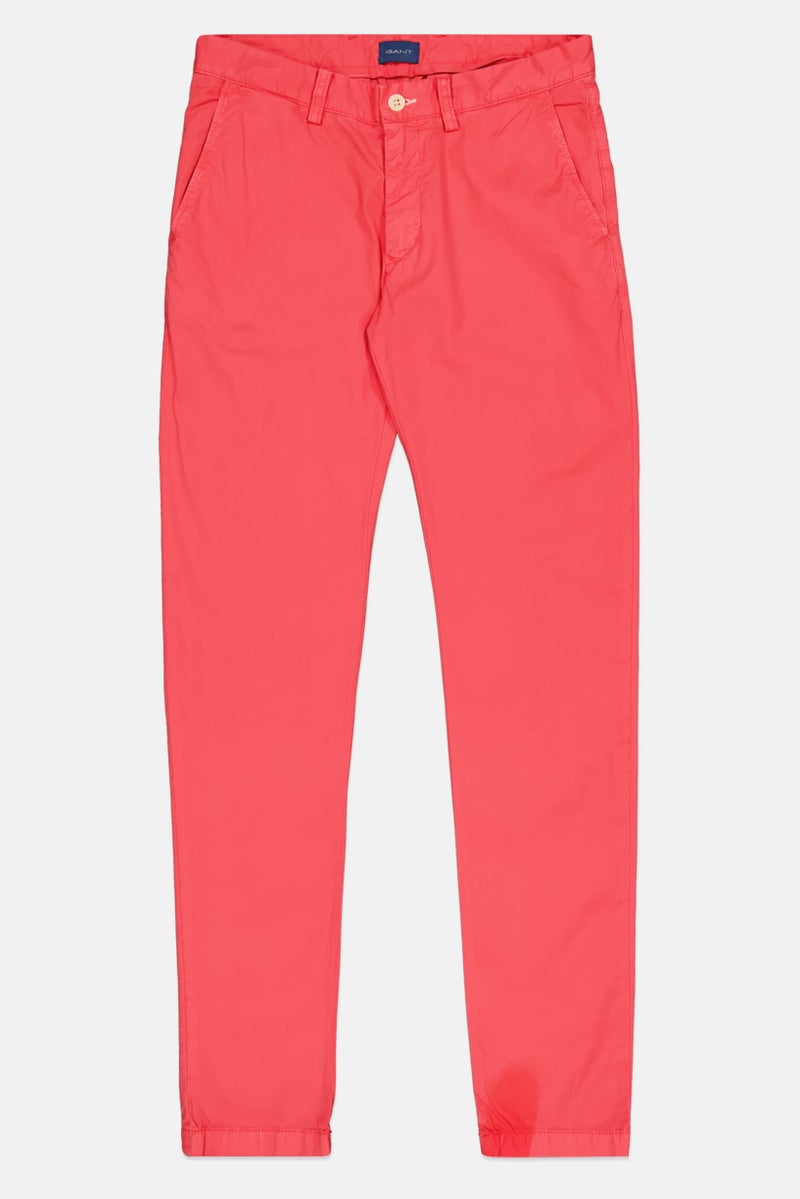 GANT سروال تشينو عادي للرجال، وردي بطيخ - Image 3